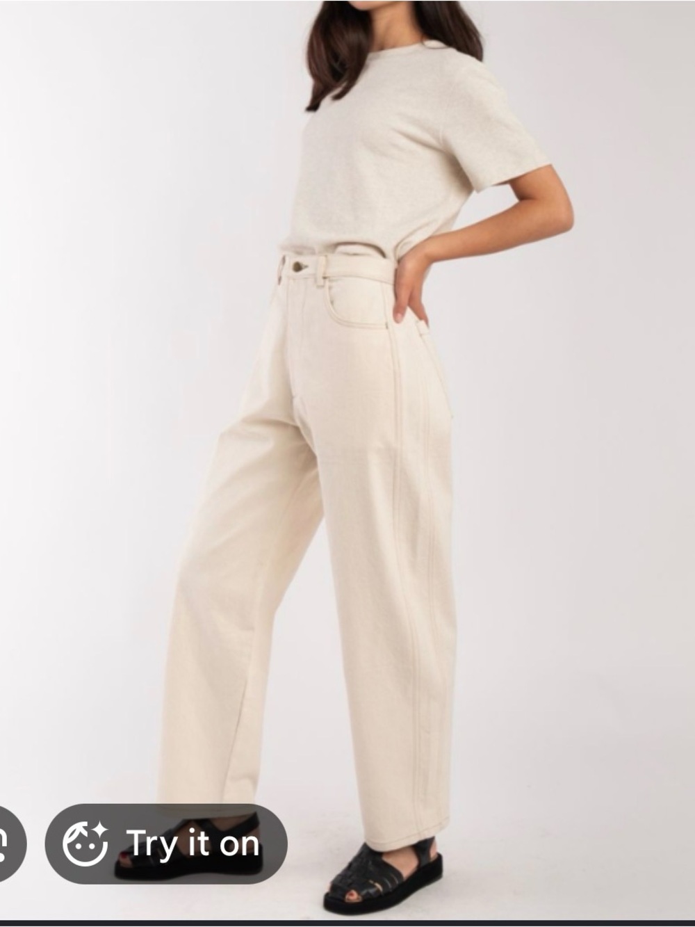 Women's Micaela Greg Panel Jeans in Cream